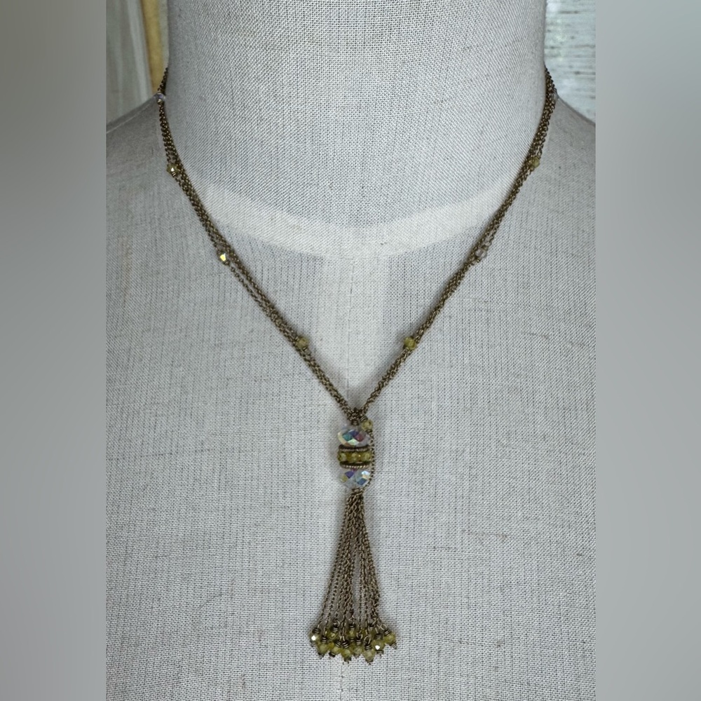 Gold Art Deco Tassel Necklace